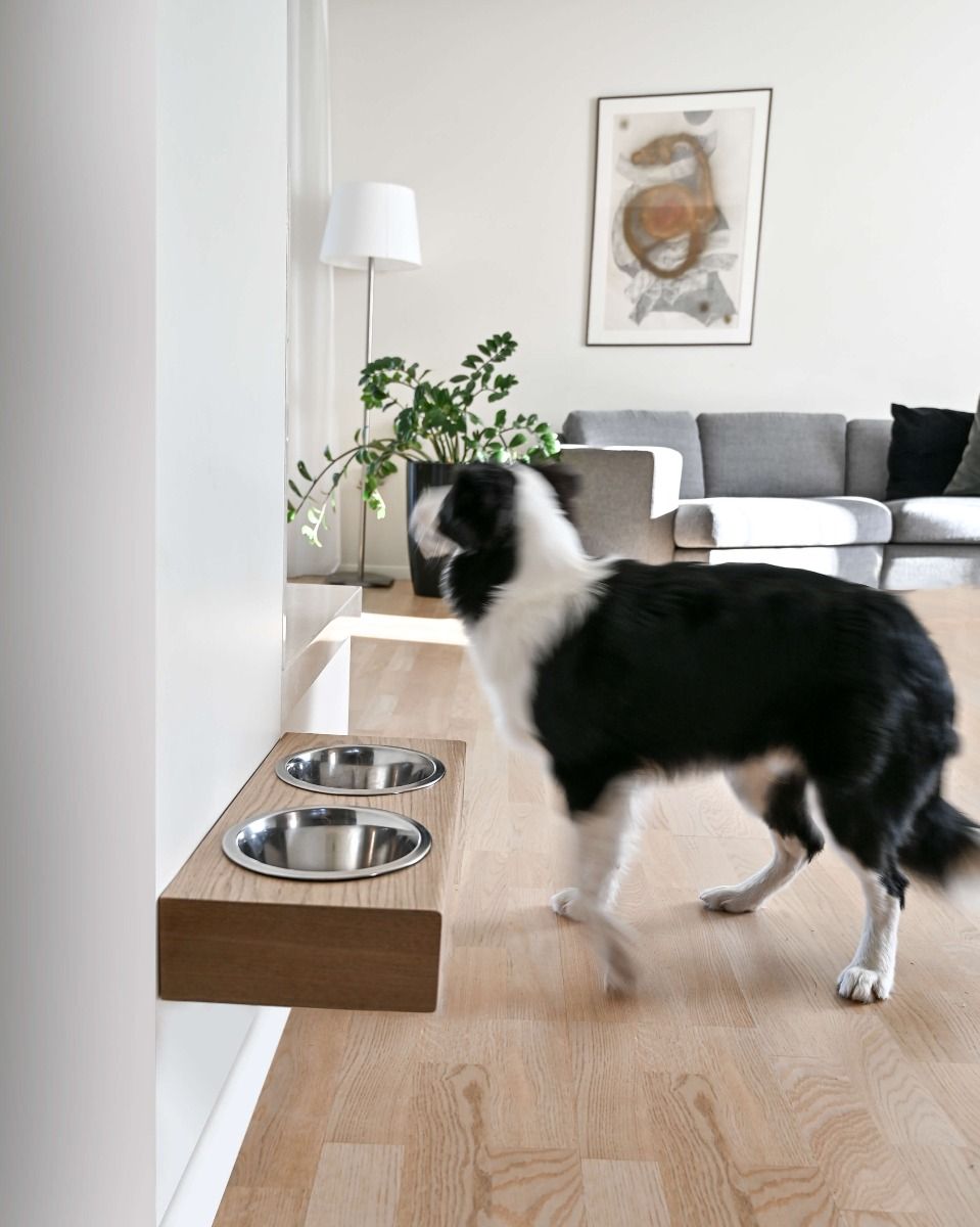 Schwebender Futternapf | Eiche